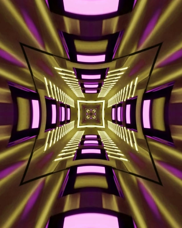 Tunel Neon Vortex Caleidoscop VJLoops 4:5 Instagram 60fps Screensaver