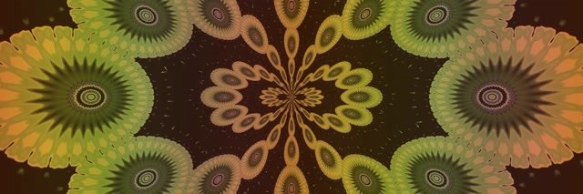 Fractal Kaleidoscope Neon Tunnel VJ Loop 3:1 Ultrawide 60fps Screensaver