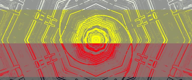 Tunel Neon Pentagon Vortex Cyan Verde VJLoops 2.39:1 Cinemascope 60fps Screensaver