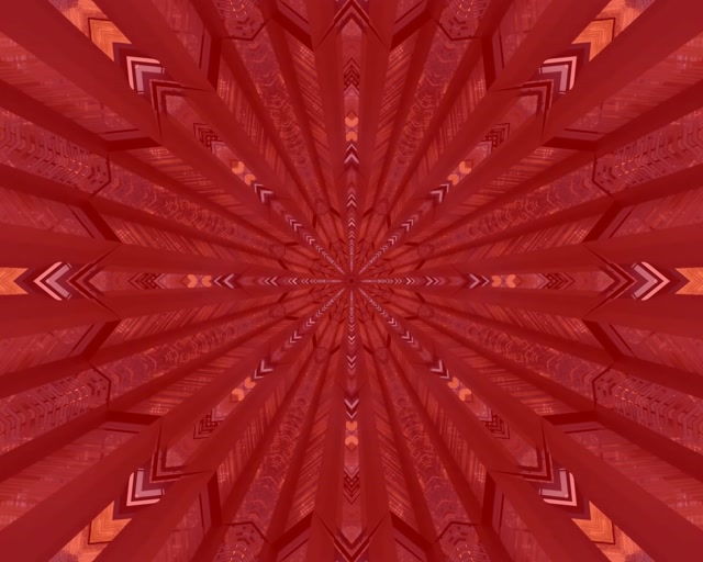 Fractal Roșu Calidoscop Tunel Neon 5:4 industrial 60fps Screensaver VJ Loop