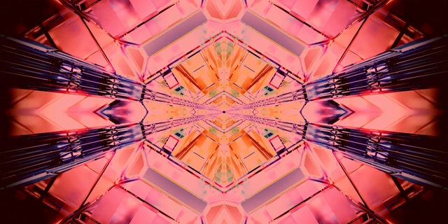 Tunel Neon Calidoscop Explozie VJ Loop 2:1 Univisium 60fps Screensaver