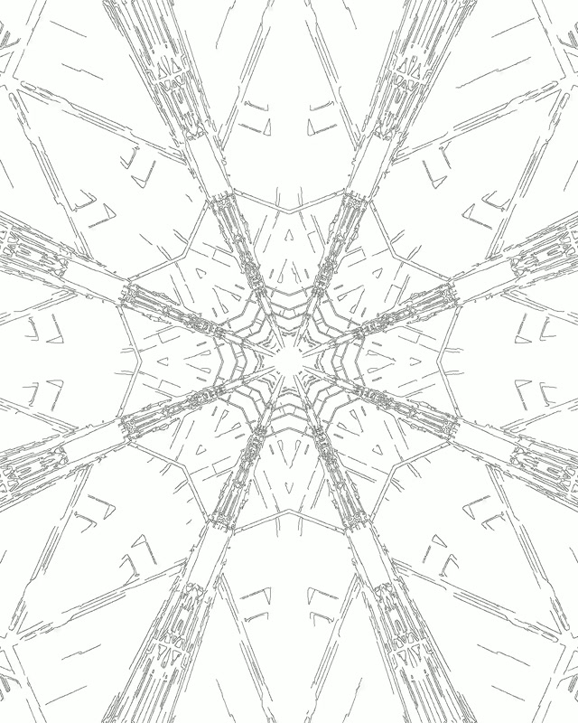 Tunel Neon Fractal Grilă Stea VJLoops 4:5 Instagram 60fps Screensaver