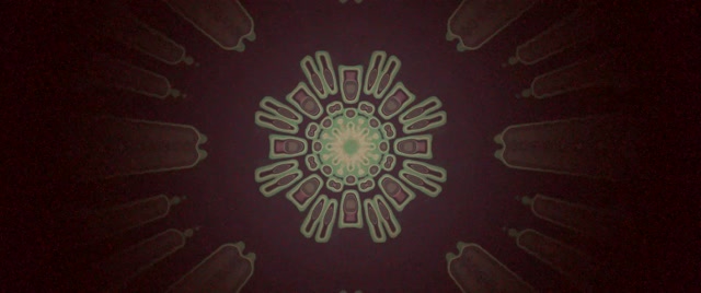 Tunel Neon Înflorire Radială Spori 2.39:1 Cinemascope 60fps Screensaver Vj Loop