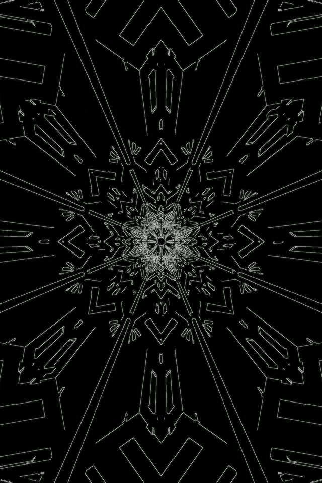 Kaleidoscope Neon Tunnel 2:3 Portrait 60fps Screensaver VJ Loop