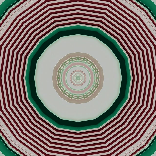 Tunel Neon Octagon Vortex Rotativ Screensaver 1:1 Square 60fps VJLoops