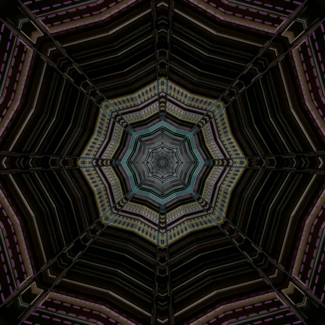 Tunel Neon Screensaver 1:1 Square 60fps Geometric Întunecat VJLoops