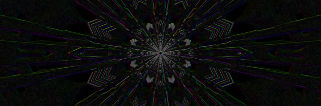 Neon Tunnel Kaleidoscope Vortex 3:1 Triple Wide 60fps Screensaver VJ Loop
