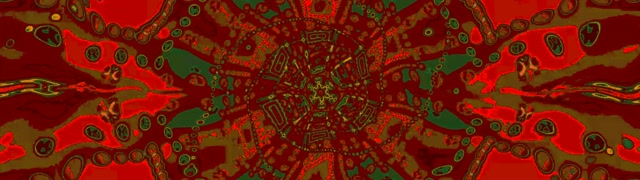 Tunel Neon Fractal Roșu Caleidoscop 32:9 Super Ultrawide 60fps Screensaver VjLoops