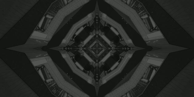 Tunel Neon Diamant Întunecat Caleidoscop VJLoops 2:1 Univisium 60fps Screensaver