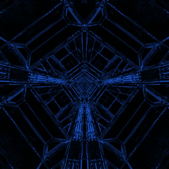 Tunel Neon Albastru Screensaver 1:1 Square 60fps VJ Loop PC Laptop