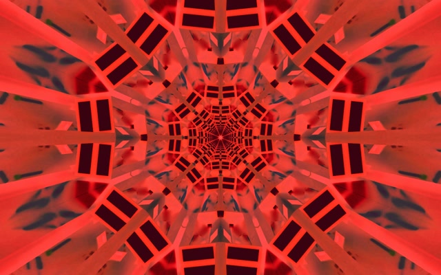Tunel Neon Roșu Explozie Kaleidoscop VJLoops 16:10 Macbook 60fps Screensaver