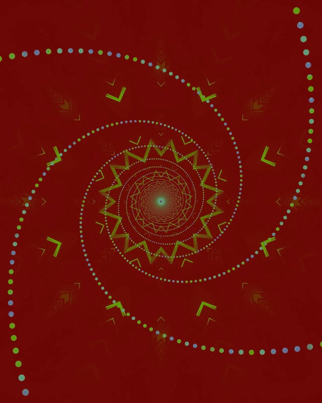 Tunel Neon Mandala Stea Vortex VJLoops 4:5 Instagram 60fps Screensaver