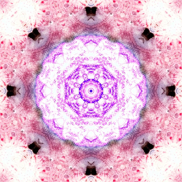 Tunel Neon Roz Mov Mandala Screensaver 1:1 Pătrat 60fps Vj Loop