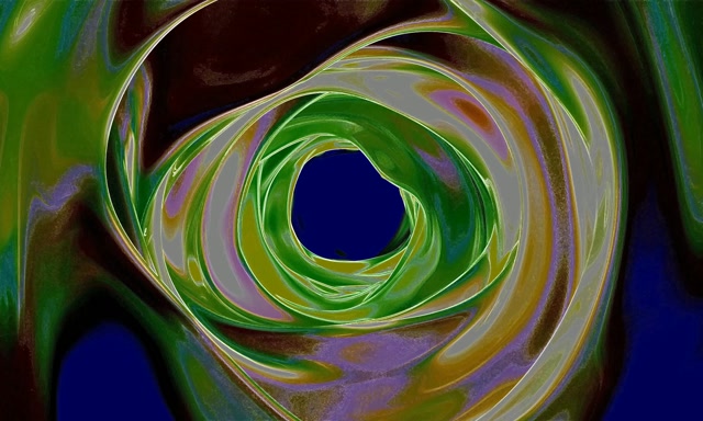 Ecran de Veille Tunel Neon Verde Spirala 5:3 Wide 60fps VJLoops