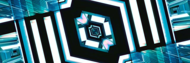 Tunel Neon Vortex Diamant Rotitor VJLoops 3:1 Triple Wide 60fps Ecran de Protecție