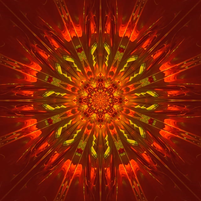 1:1 Square 60fps Mandala Explozie Radiantă Tunel Neon Screensaver VJ Animation