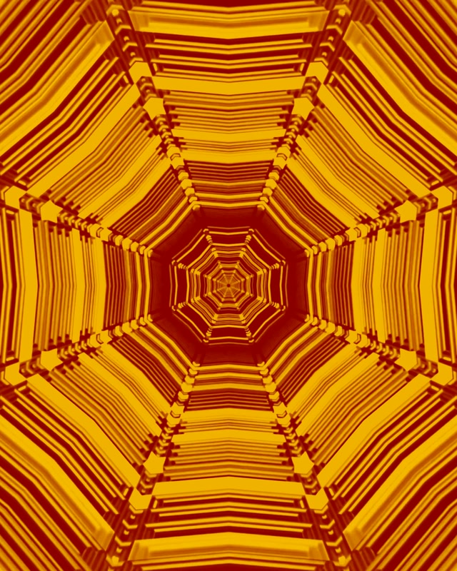 Tunel Neon Vortex Octogon Chihlimbar VJ Loop 4:5 Instagram 60fps Screensaver