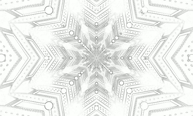 Tunel Neon Cristal Alb Fulg de Zăpadă Screensaver 5:3 wide 60fps VJ Loop