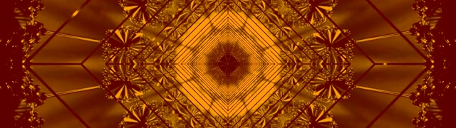 Tunel Neon Auriu Mandala Screensaver 32:9 Super Ultrawide 60fps VJ Loop