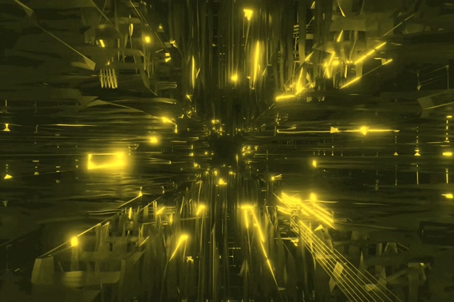 3:2 Tunel Neon Explozie Fascicol Energie Aurie Screensaver 60fps Loopable Video