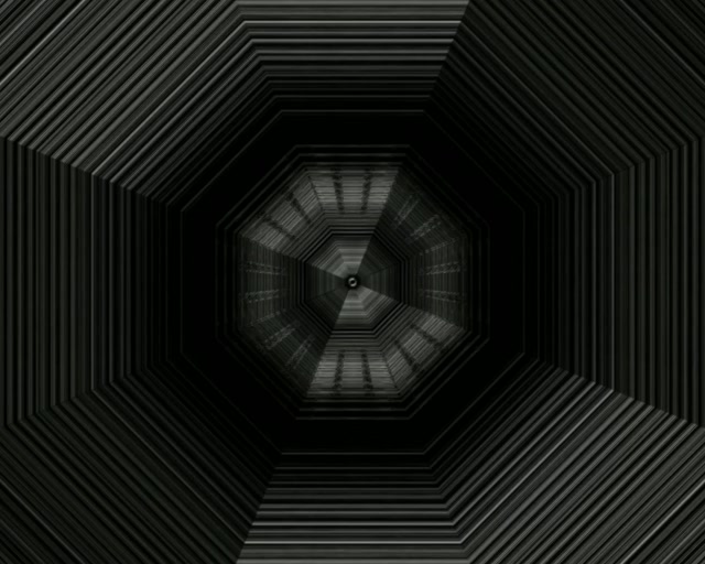 5:4 Industrial Neon Tunnel | 60fps VJ Loop Screensaver | Octagonal Vortex Motion