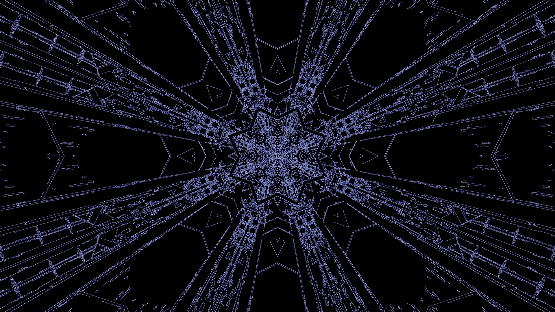 Tunel Neon Albastru Screensaver 4K UHD 60fps VJ Loop PC Laptop