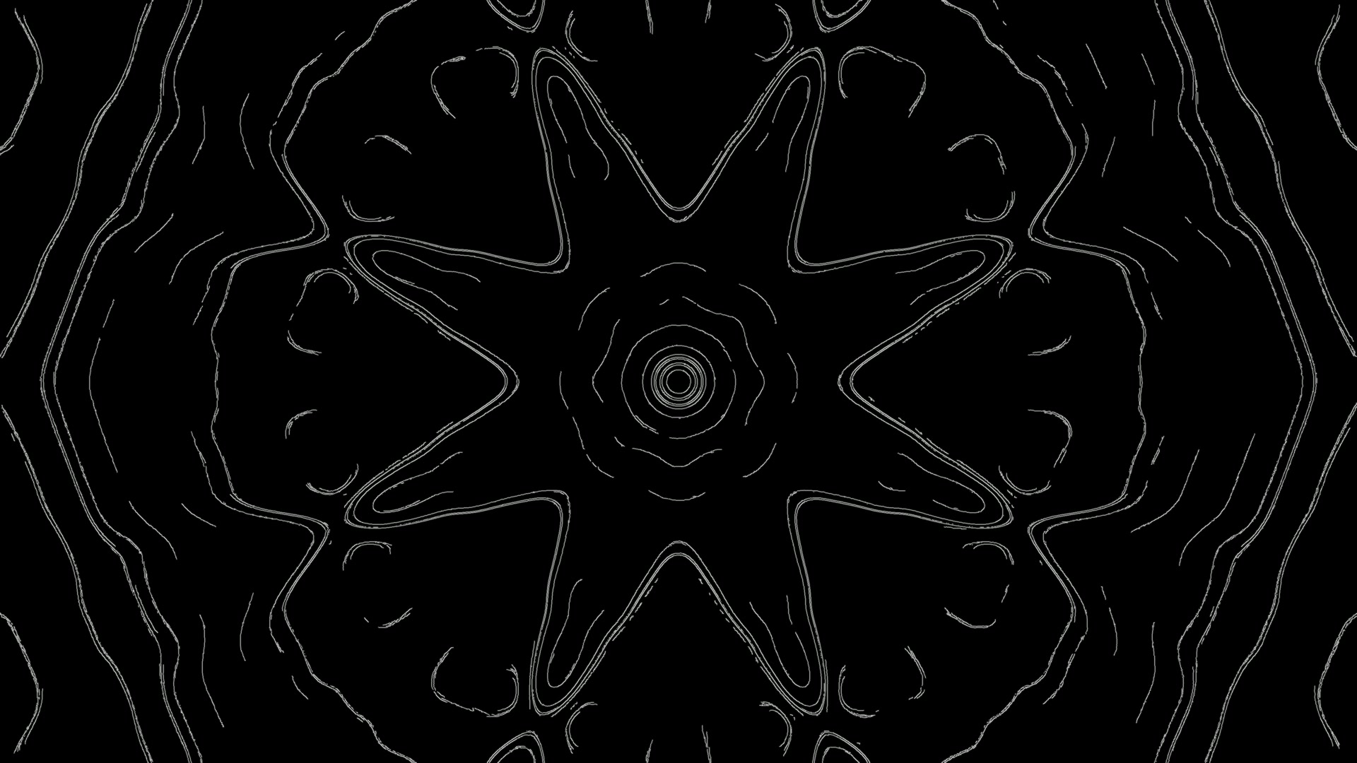 Tunel Neon Negru Mandala Screensaver 4K UHD 60fps VJLoops