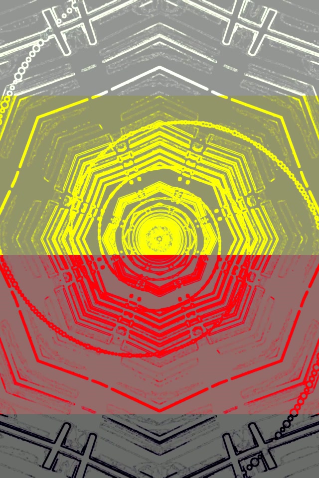 Tunel Neon Cyan Verde Pentagon Vortex 2:3 Photo Portrait 60fps Screensaver VJLoops