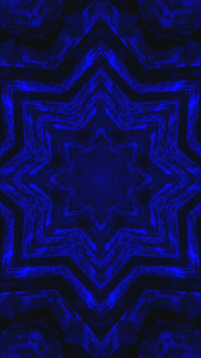 Ecran de Veille Tunel Neon Stea Albastra 60fps 9:16 Reels VJLoops