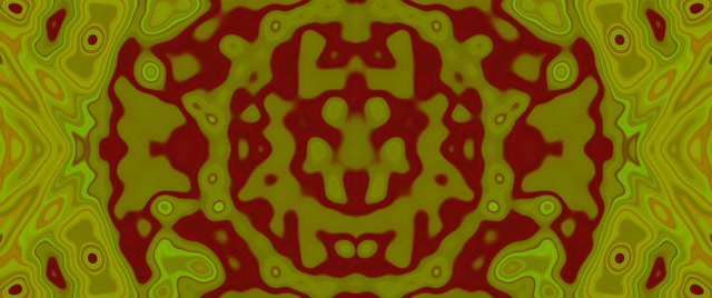 Tunel Neon Caleidoscop Verde Fractal VJLoops 2.39:1 Cinemascope 60fps Economizor Ecran