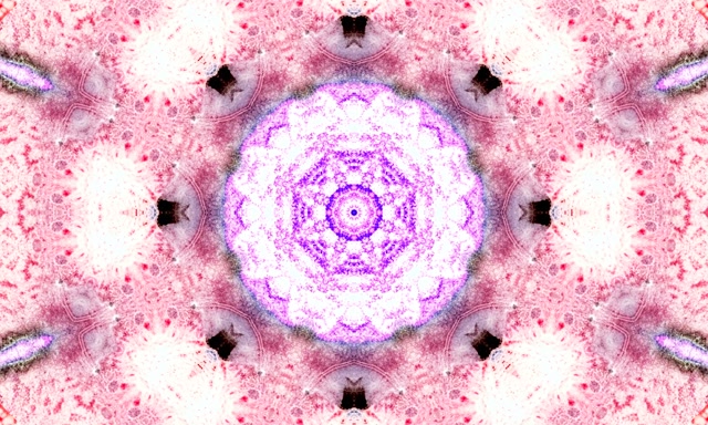 Tunel Neon Roz Mov Mandala Screensaver 5:3 wide 60fps Vj loop