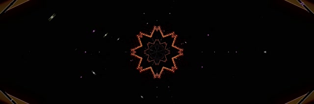 Tunel Neon Caleidoscop Stea Explozie VJLoops 3:1 Triple Wide 60fps Screensaver