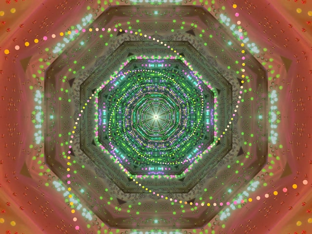 Tunel Neon Screensaver 4:3 Classic 60fps Puncte Verde VJ Loop PC Laptop