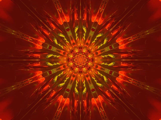 Tunel Neon Explozie Soare Fractal VJ Loop 4:3 Classic 60fps Screensaver