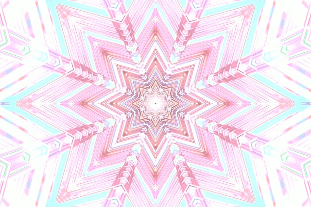 Tunel Neon Roz Stea Calidoscop Vj Loop 3:2 Surface 60fps Screensaver