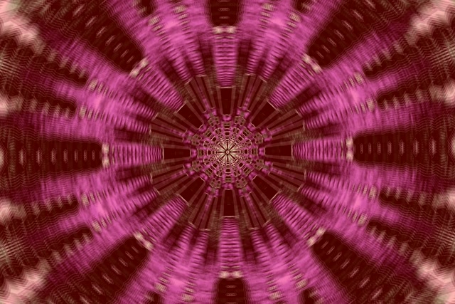 Tunel Neon Explozie Caleidoscop Roz VJ Loop 3:2 Surface 60fps Screensaver