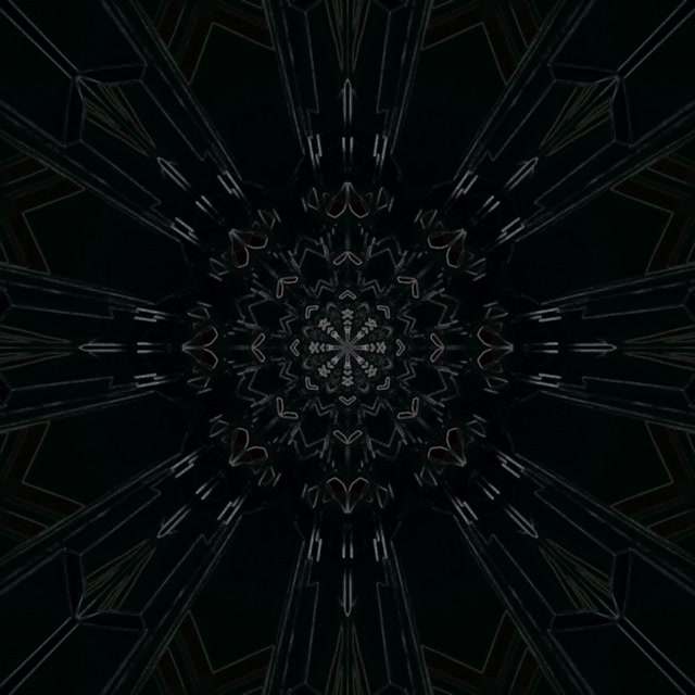 Неоновый Туннель Калейдоскоп Мандала VJ Loop 1:1 Квадратный 60fps Заставка