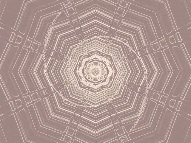 Neon Tunnel Octagon Grid Vortex 4:3 Classic 60fps Screensaver Vj Loop