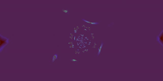 Neon Tunnel Kaleidoscope Burst VJ Loop 2:1 Univisium 60fps Screensaver