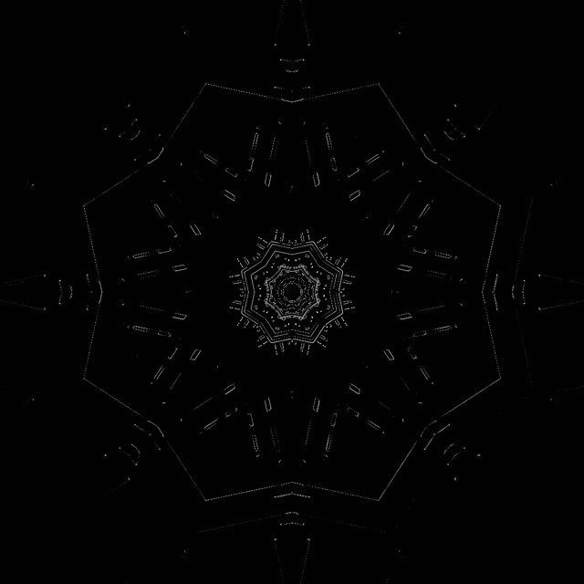 Неоновый Тоннель Семиугольный Калейдоскоп VJLoops 1:1 Квадрат 60fps Заставка