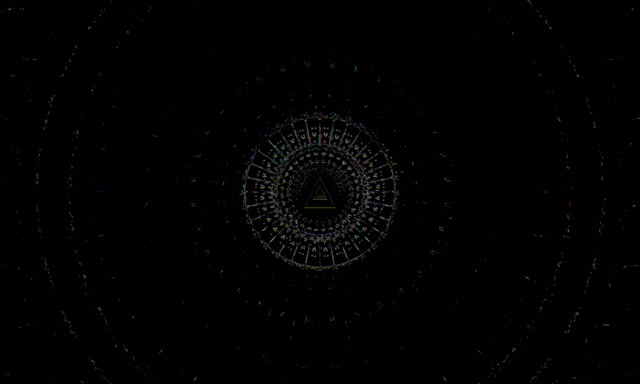 Neon Tunnel Triangular Vortex VJ Loop 5:3 Wide 60fps Screensaver