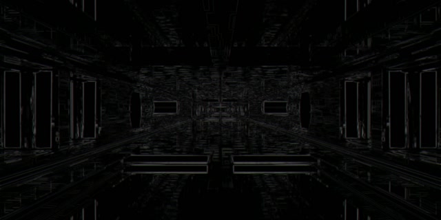 Neon Tunnel VJ Loop 2:1 Univisium 60fps Screensaver – Cyan Grid Vortex