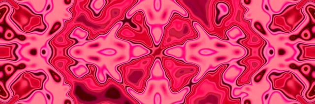 Неоновый Туннель Розовый Калейдоскоп VJ Loop 3:1 Triple Wide 60fps Заставка