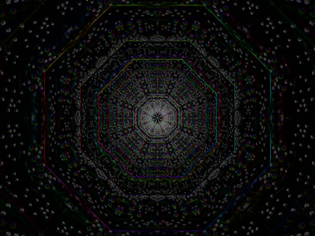 Neon Tunnel Kaleidoscope Vortex Loop 4:3 Classic 60fps Screensaver