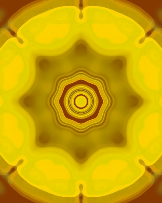 Pulsating Yellow Neon Tunnel | 4:5 Instagram | 60fps Screensaver VJ Loop