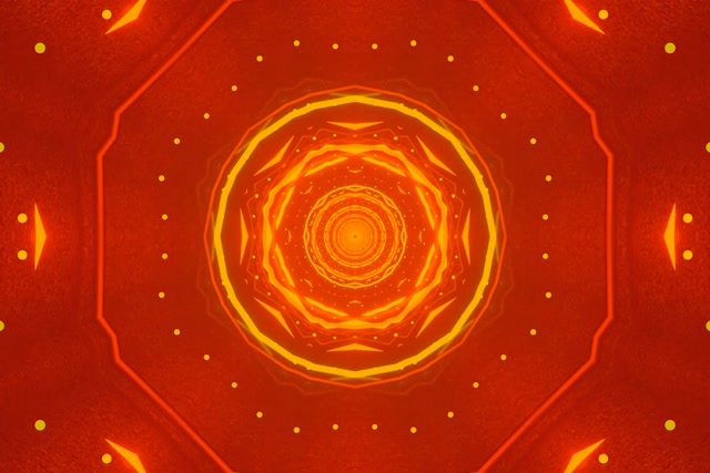 Неоновый Туннель Огненный Восьмиугольный Вихрь VJ Loop 60fps 3:2 Surface Заставка