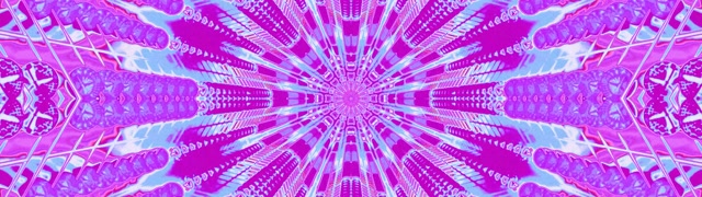 Неоновый Туннель Розово-Синий Калейдоскоп Взрыв VJ Loop 32:9 Супер Ультраширокий 60fps Заставка