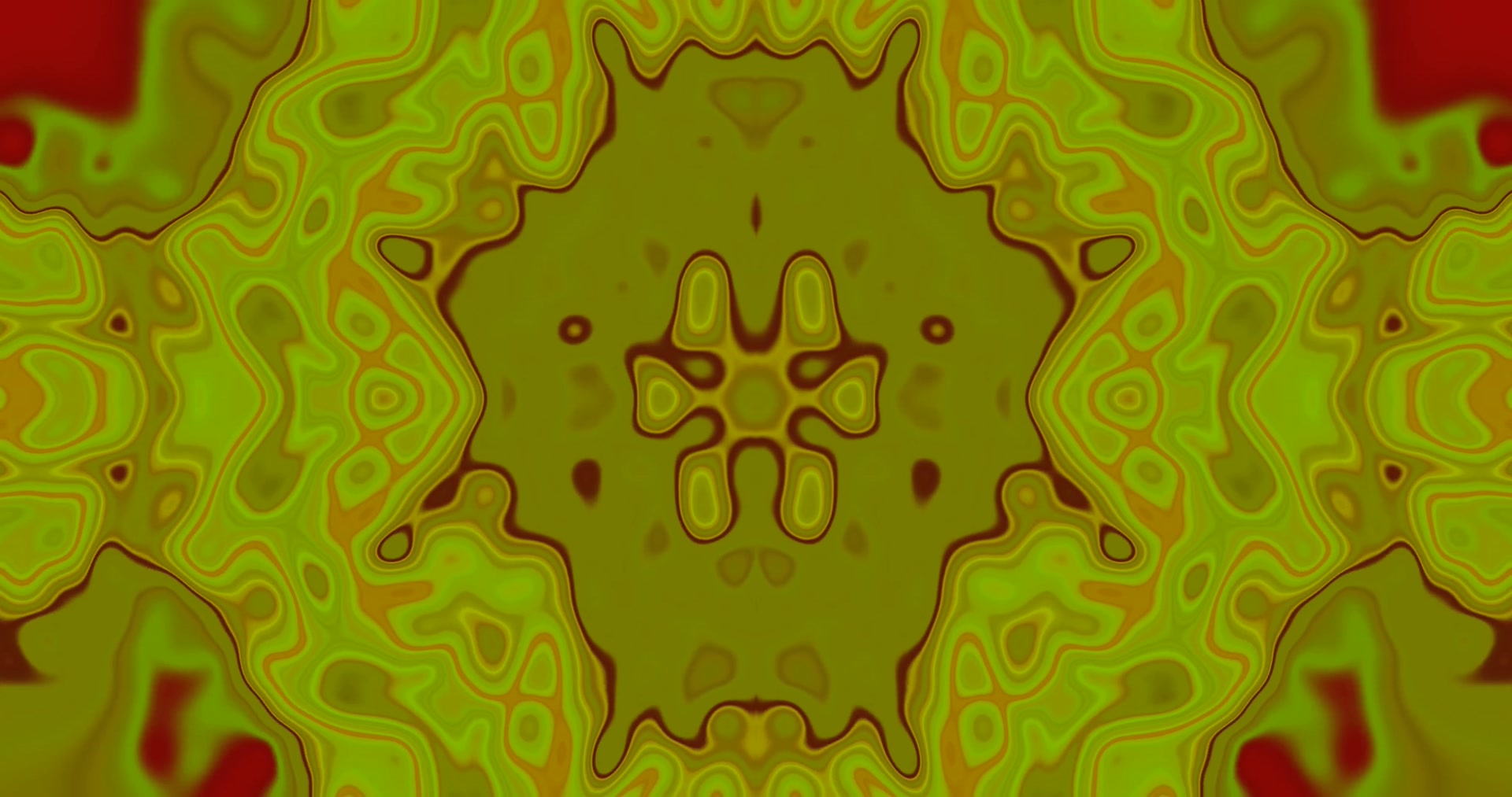 Neónový tunel zelený kaleidoskop šetrič obrazovky 4K UHD 60fps VjLoops