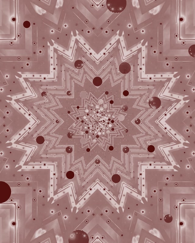 Neon Tunel Ružová Hviezda Kaleidoskop VJ Loop 4:5 Instagram 60fps Sporiť obrazovky