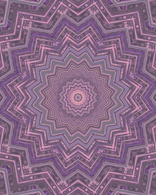 Neónový tunel Fialová hviezda Kaleidoskop VJ Loop 4:5 Instagram 60fps Šetrič obrazovky